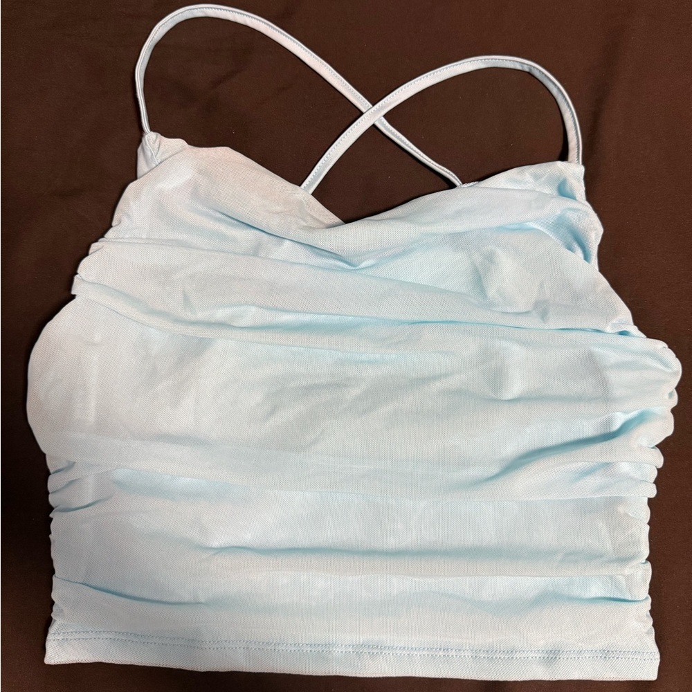 SHEIN Sky Blue Casual Top